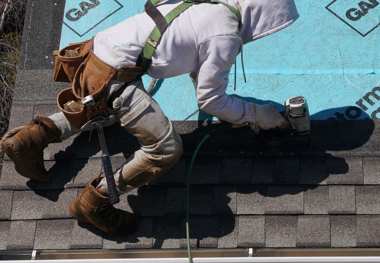 Rubber roof maintenance